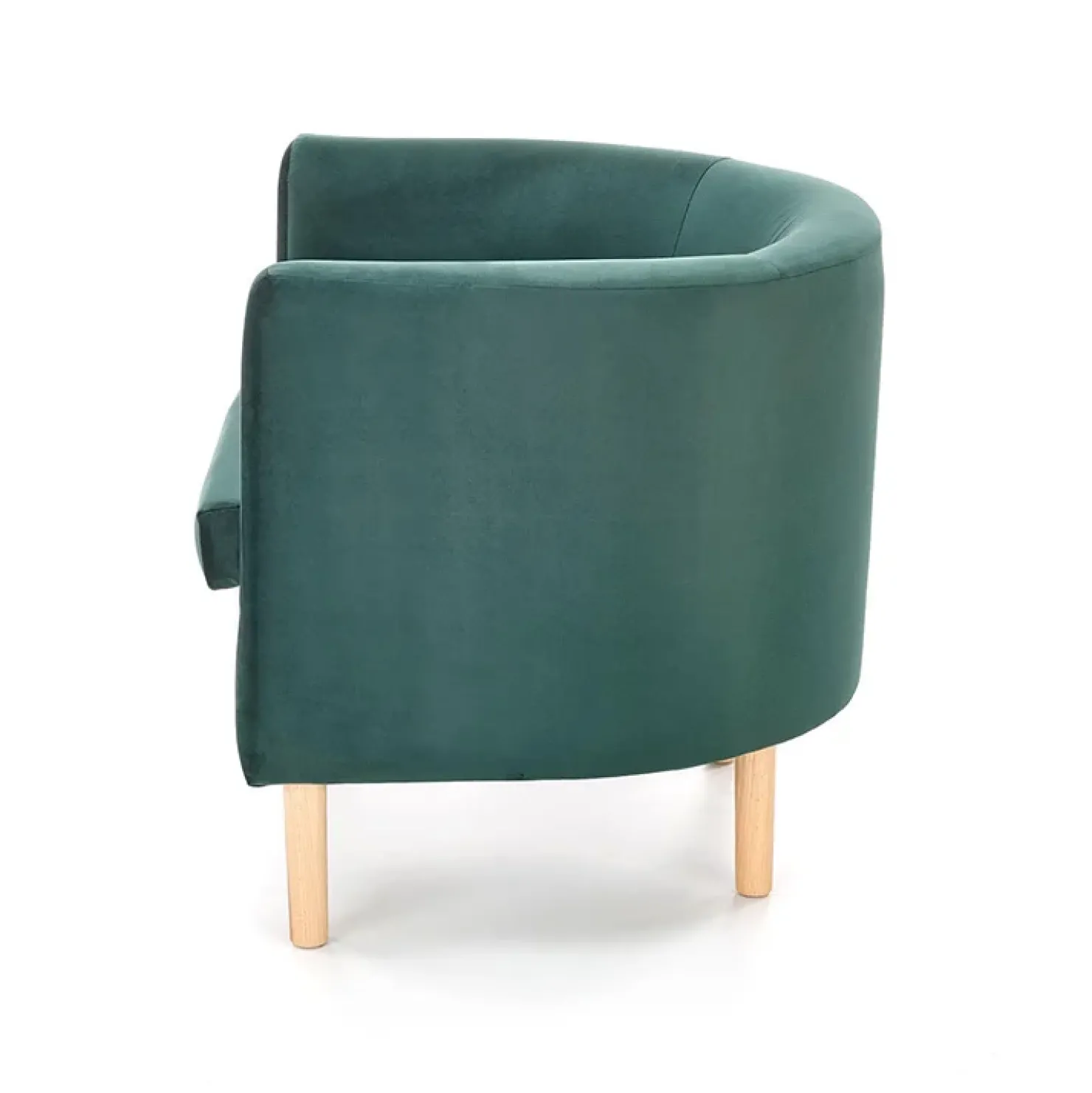 Garnero Arredamenti Poltrona soggiorno in tessuto verde scuro rovere Macao Hot