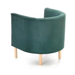 Garnero Arredamenti Poltrona soggiorno in tessuto verde scuro rovere Macao Hot