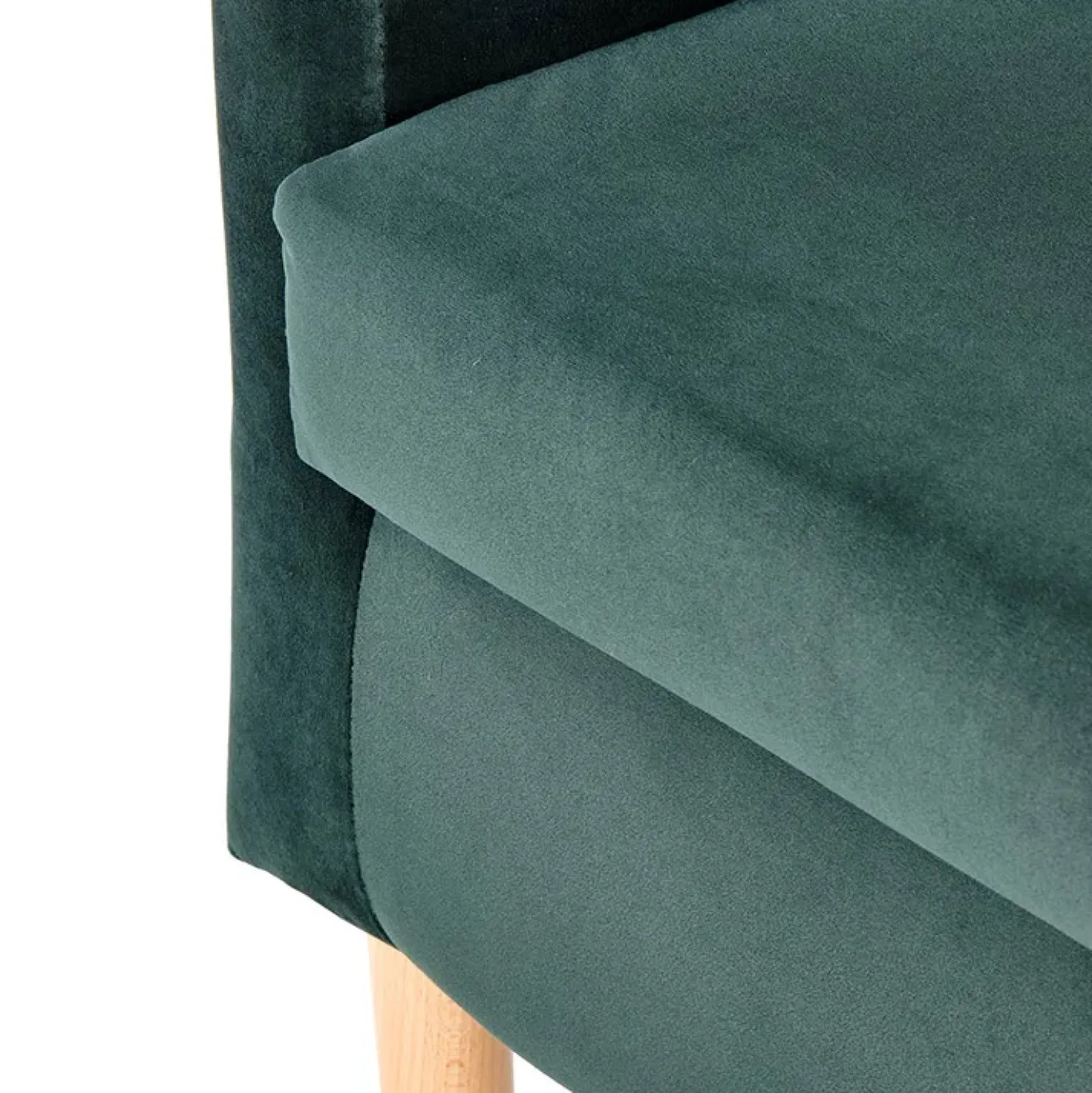 Garnero Arredamenti Poltrona soggiorno in tessuto verde scuro rovere Macao Hot