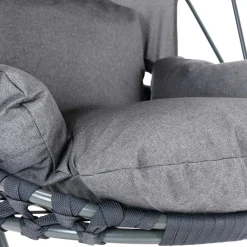 Garnero Arredamenti Poltrona sospesa a dondolo da giardino 136x196h cm grigio Flora Hot