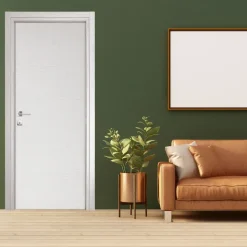 Garnero Arredamenti Porta battente reversibile per interni 80x210h cm Niagara Bianco Frassinato Online