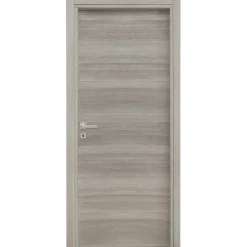 Garnero Arredamenti Porta battente reversibile per interni 70x210h cm Niagara Rovere Grigio Discount