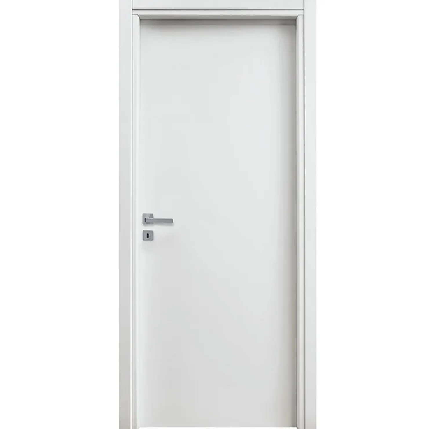 Garnero Arredamenti Porta battente reversibile per interni 80x210h cm bianca Niagara Bianco Opaco Best