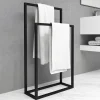 Garnero Arredamenti Portasciugamani da bagno 50x89cm metallo nero Yapen Sale