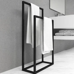 Garnero Arredamenti Portasciugamani da bagno 50x89cm metallo nero Yapen Sale