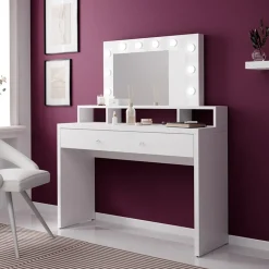 Garnero Arredamenti Postazione trucco con specchio 120x136cm bianco Child Best