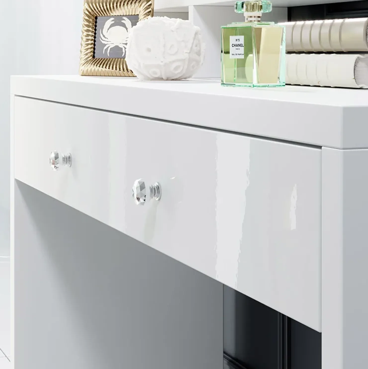 Garnero Arredamenti Postazione trucco con specchio 120x136cm bianco Child Best