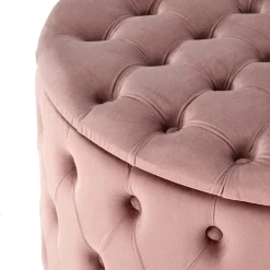 Garnero Arredamenti Pouf contenitore moderno Maximilien Rosa Clearance