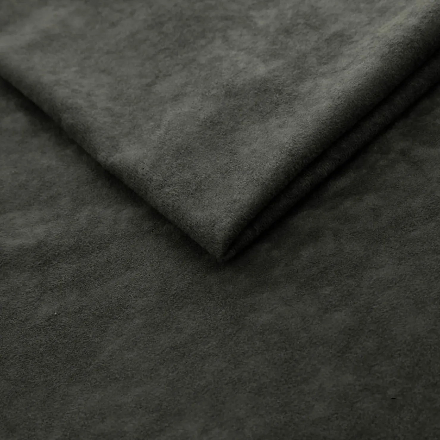 Garnero Arredamenti Pouf imbottito in tessuto 65x56cm grigio scuro Titus Tessuto Vellutato Alova Grigio Online