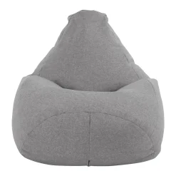 Garnero Arredamenti Pouf poltrona sacco in poliestere grigio Harmony Clearance