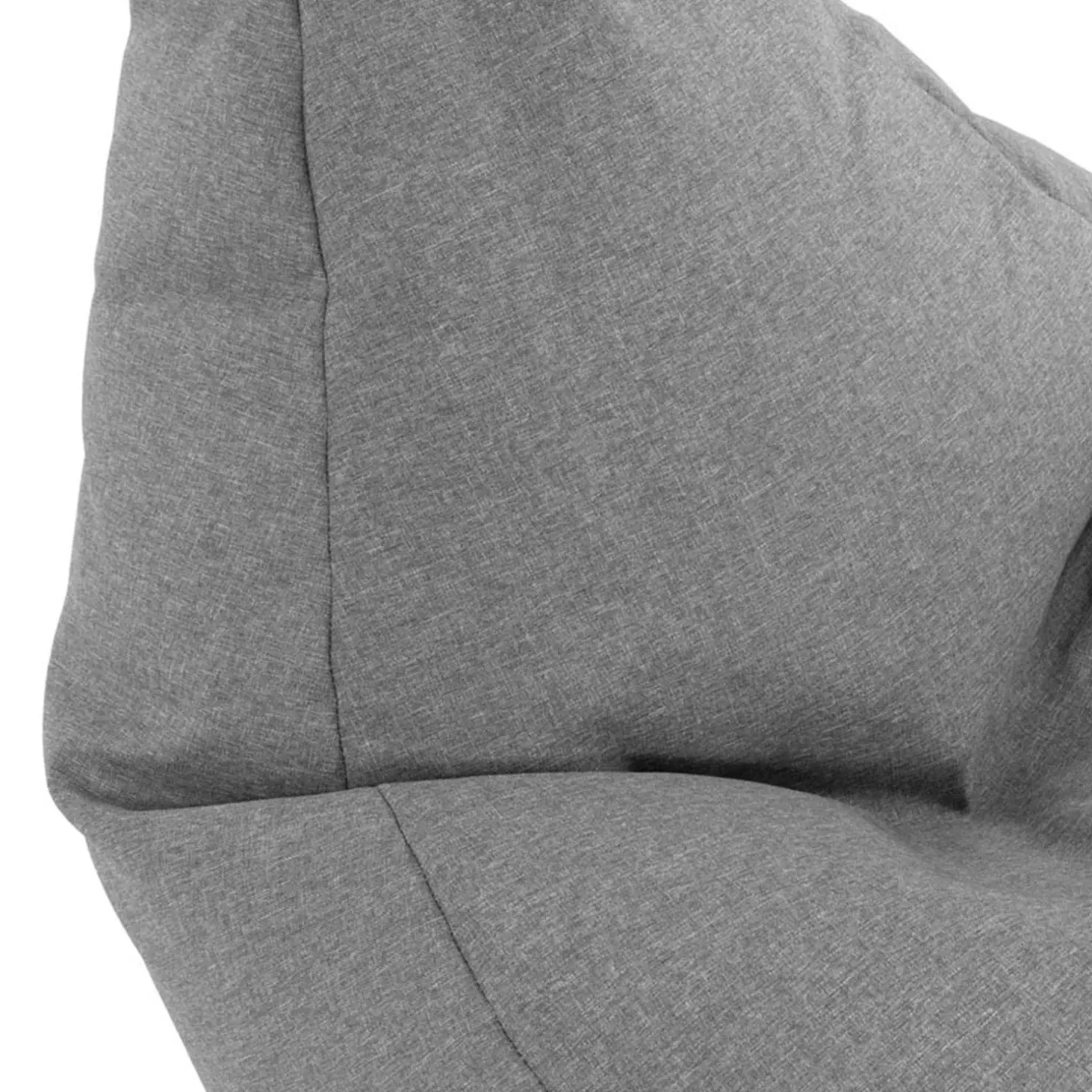 Garnero Arredamenti Pouf poltrona sacco in poliestere grigio Harmony Clearance