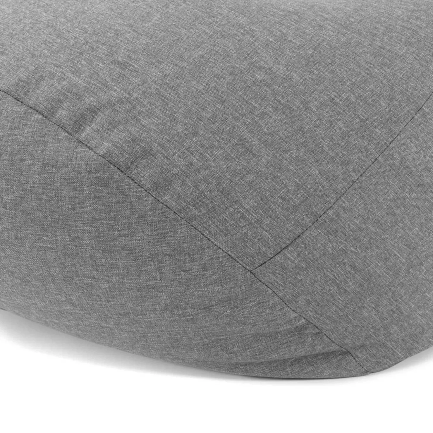Garnero Arredamenti Pouf poltrona sacco in poliestere grigio Harmony Clearance