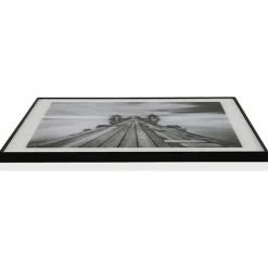 Garnero Arredamenti Quadro da parete con stampa Ponticello 50x50cm bianco nero Roia Best