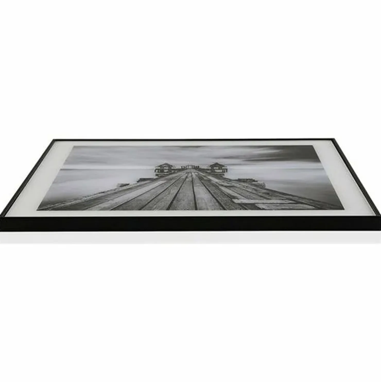 Garnero Arredamenti Quadro da parete con stampa Ponticello 50x50cm bianco nero Roia Best