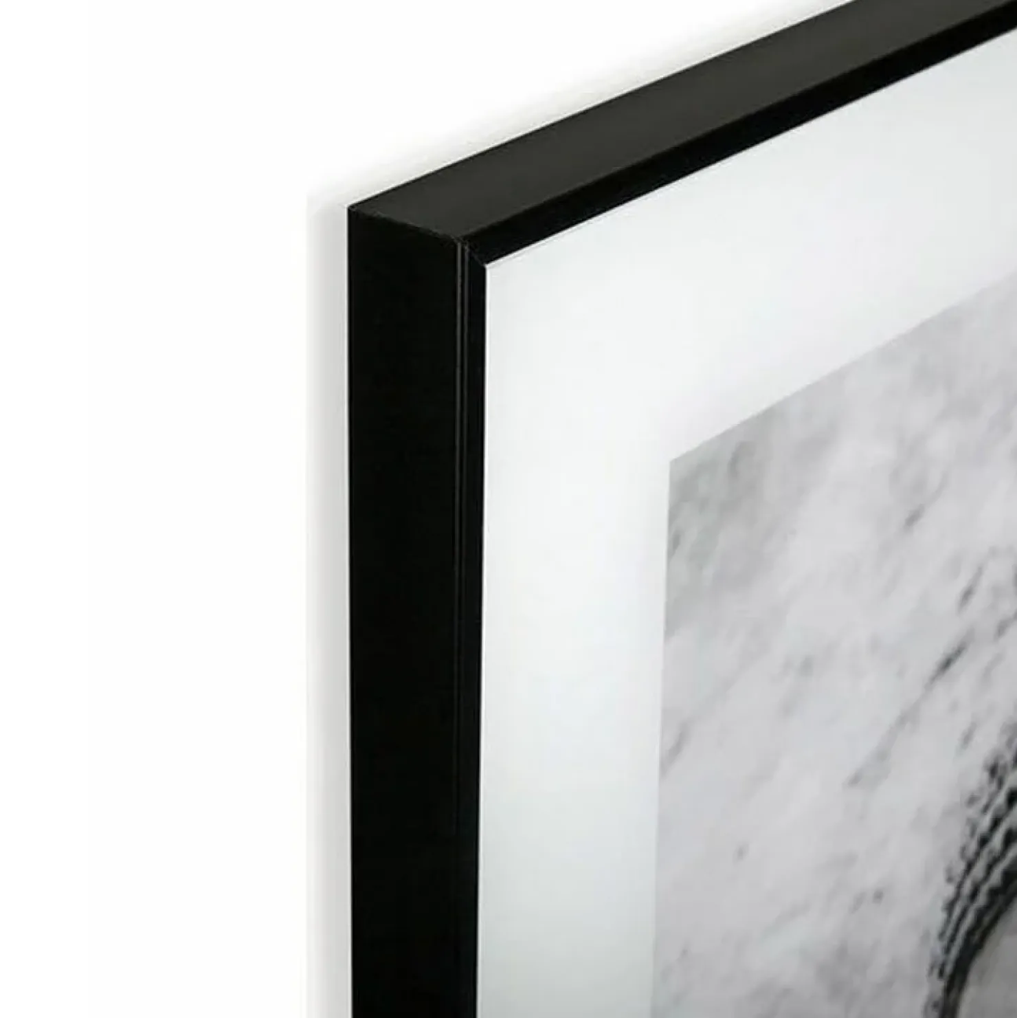 Garnero Arredamenti Quadro da parete design con stampa Buddha 50x50cm bianco nero Roia