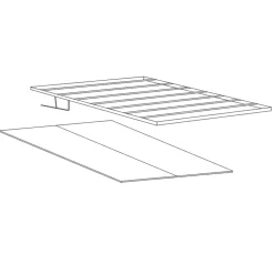 Garnero Arredamenti Rete contenitore per letto matrimoniale160x195cm a doghe Xilos Online