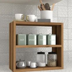 Garnero Arredamenti Scaffale da cucina 44x40h cm moderno Grecia Noce Discount