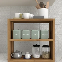 Garnero Arredamenti Scaffale da cucina 44x40h cm moderno Grecia Noce Discount