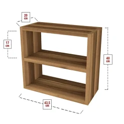 Garnero Arredamenti Scaffale da cucina 44x40h cm moderno Grecia Noce Discount