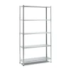 Garnero Arredamenti Scaffale in metallo 5 ripiani 75x147cm grigio Kumi Hot