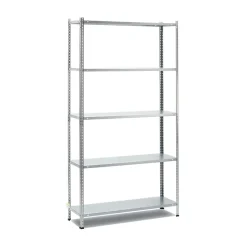 Garnero Arredamenti Scaffale in metallo 5 ripiani 75x147cm grigio Kumi Hot