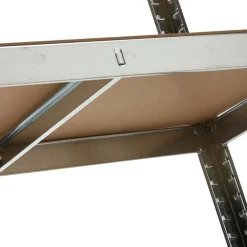 Garnero Arredamenti Scaffale in metallo 4 ripiani 80x160cm grigio legno Simba Clearance