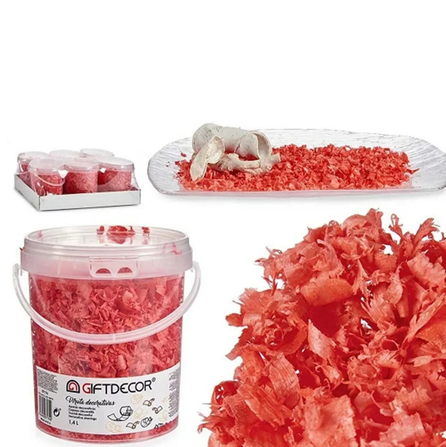 Garnero Arredamenti Scaglie decorative design moderno 280g corallo Rima Outlet