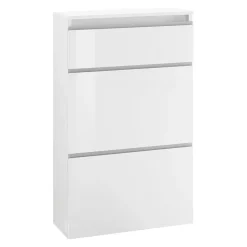 Garnero Arredamenti Scarpiera ingresso 60x108cm 2 ante Eclisse Bianco Lucido New