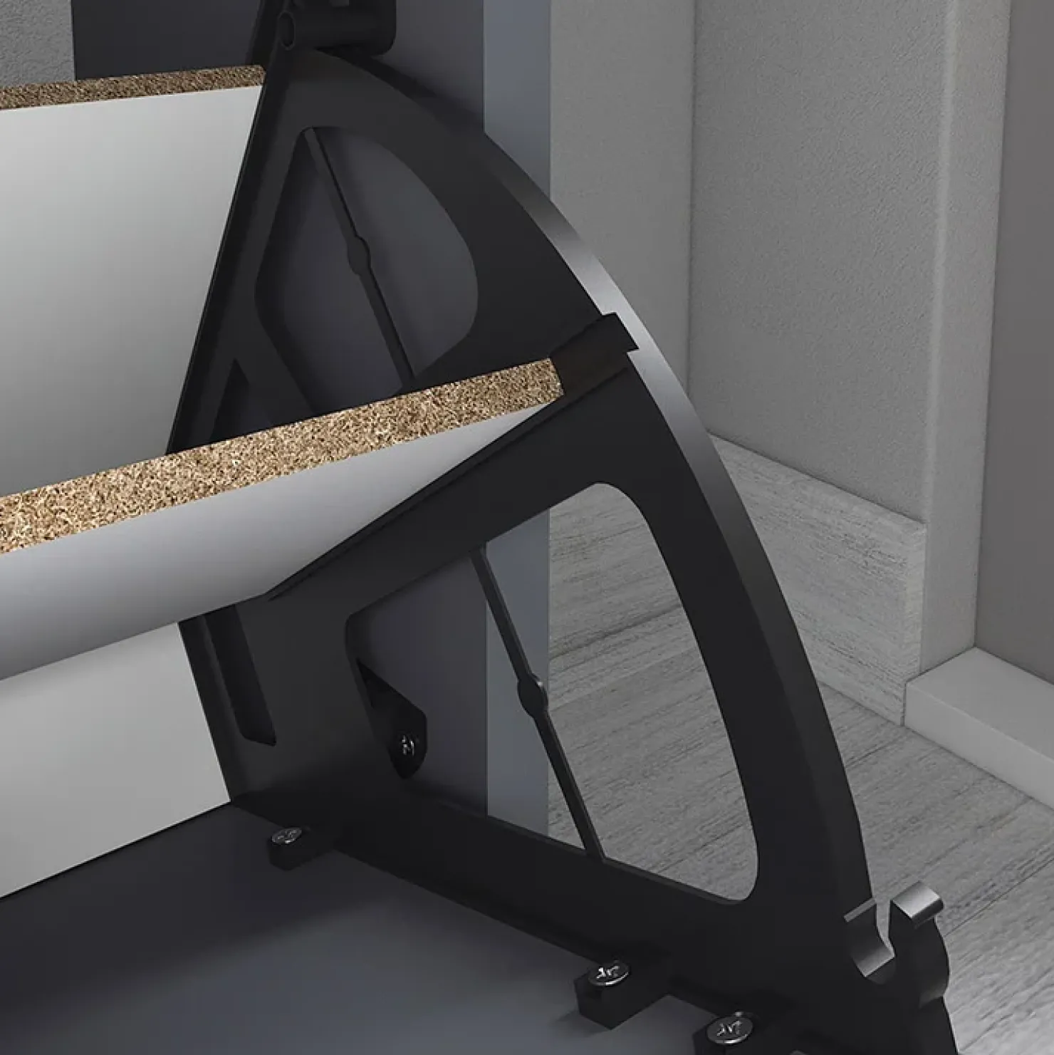 Garnero Arredamenti Scarpiera ingresso 74x110h cm moderna Palmaria Antracite