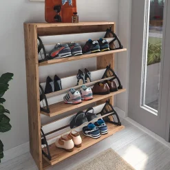 Garnero Arredamenti Scarpiera ingresso 74x110h cm moderna Palmaria Rovere Best