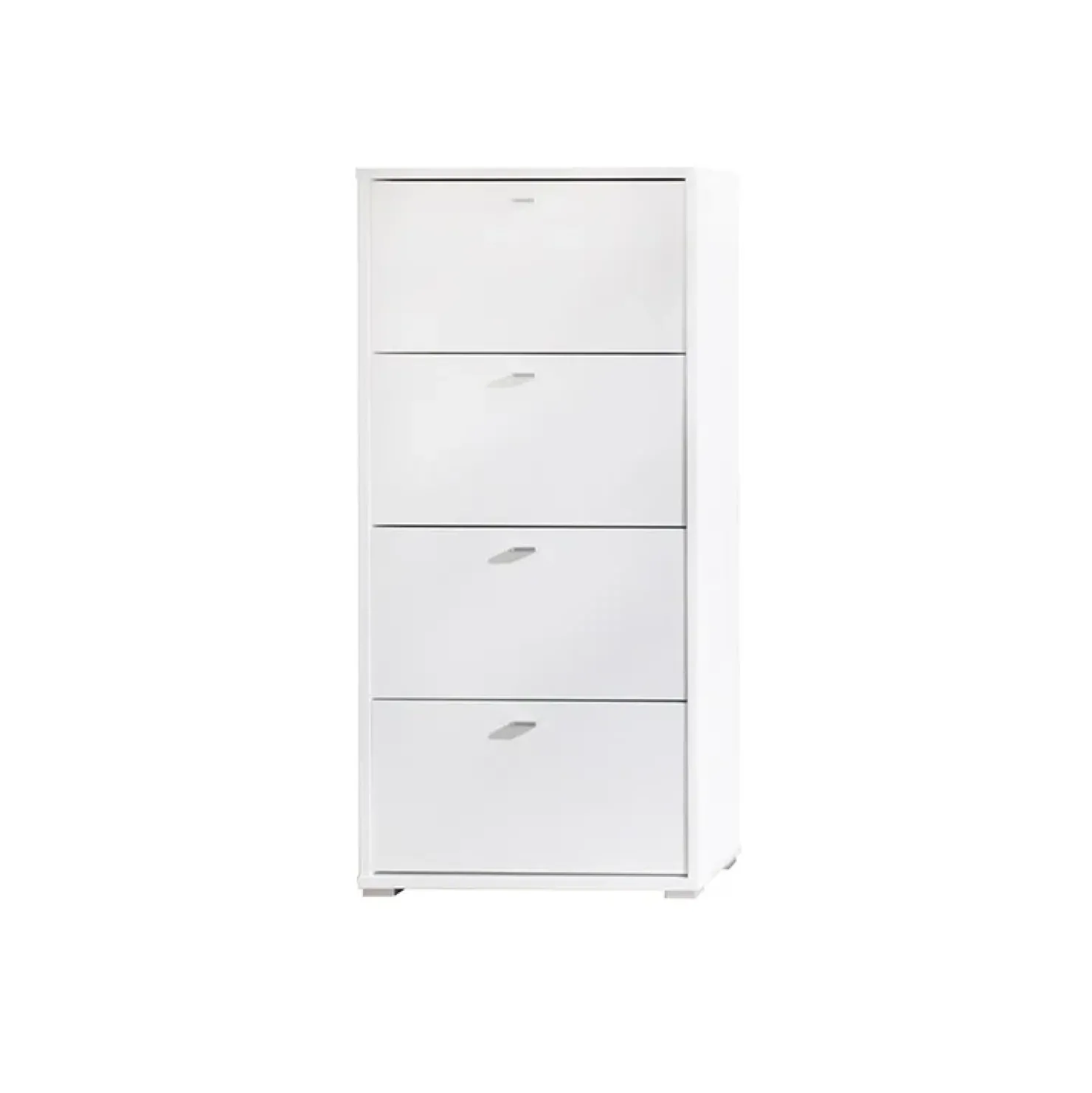 Garnero Arredamenti Scarpiera ingresso 69x147h cm 4 ante moderna bianco Lola Bianco Opaco Hot