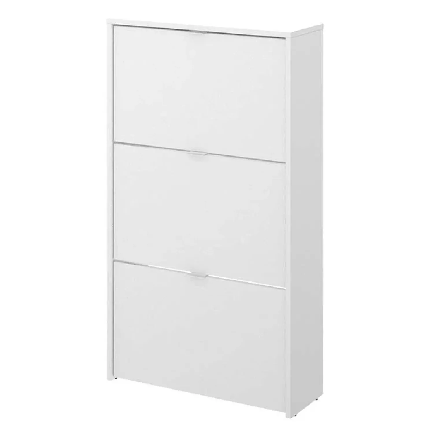 Garnero Arredamenti Scarpiera ingresso 61x113h cm moderna 3 ante bianco lucido Jepson Hot