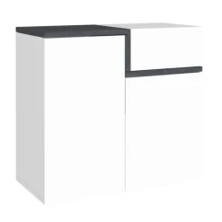 Garnero Arredamenti Scarpiera ingresso 80x80h cm 2 ante bianco lucido ossido Lucidardo Bianco Lucido - Ossido New