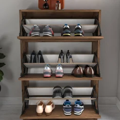 Garnero Arredamenti Scarpiera ingresso 74x110h cm moderna Palmaria Noce Outlet