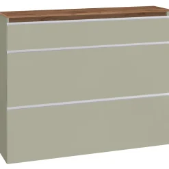 Garnero Arredamenti Scarpiera ingresso 120x108h cm 2 ante tortora rovere Eclisse Tortora - Rovere Discount