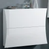 Garnero Arredamenti Scarpiera sospesa 100x82h cm 2 ante moderna bianco lucido Neve Hot