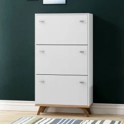 Garnero Arredamenti Scarpiera 60x130h cm 3 ante bianco rovere Clea Hot