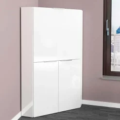 Garnero Arredamenti Scrivania a scomparsa 70x67cm angolare bianco lucido Pinko New