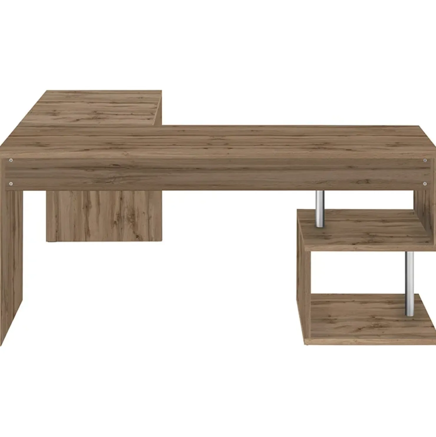 Garnero Arredamenti Scrivania angolare ufficio 180x78cm ErgoDesk Rovere New