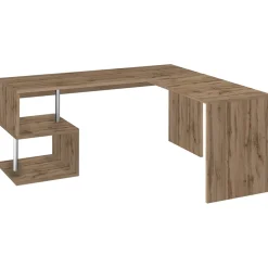 Garnero Arredamenti Scrivania angolare ufficio 180x78cm ErgoDesk Rovere New