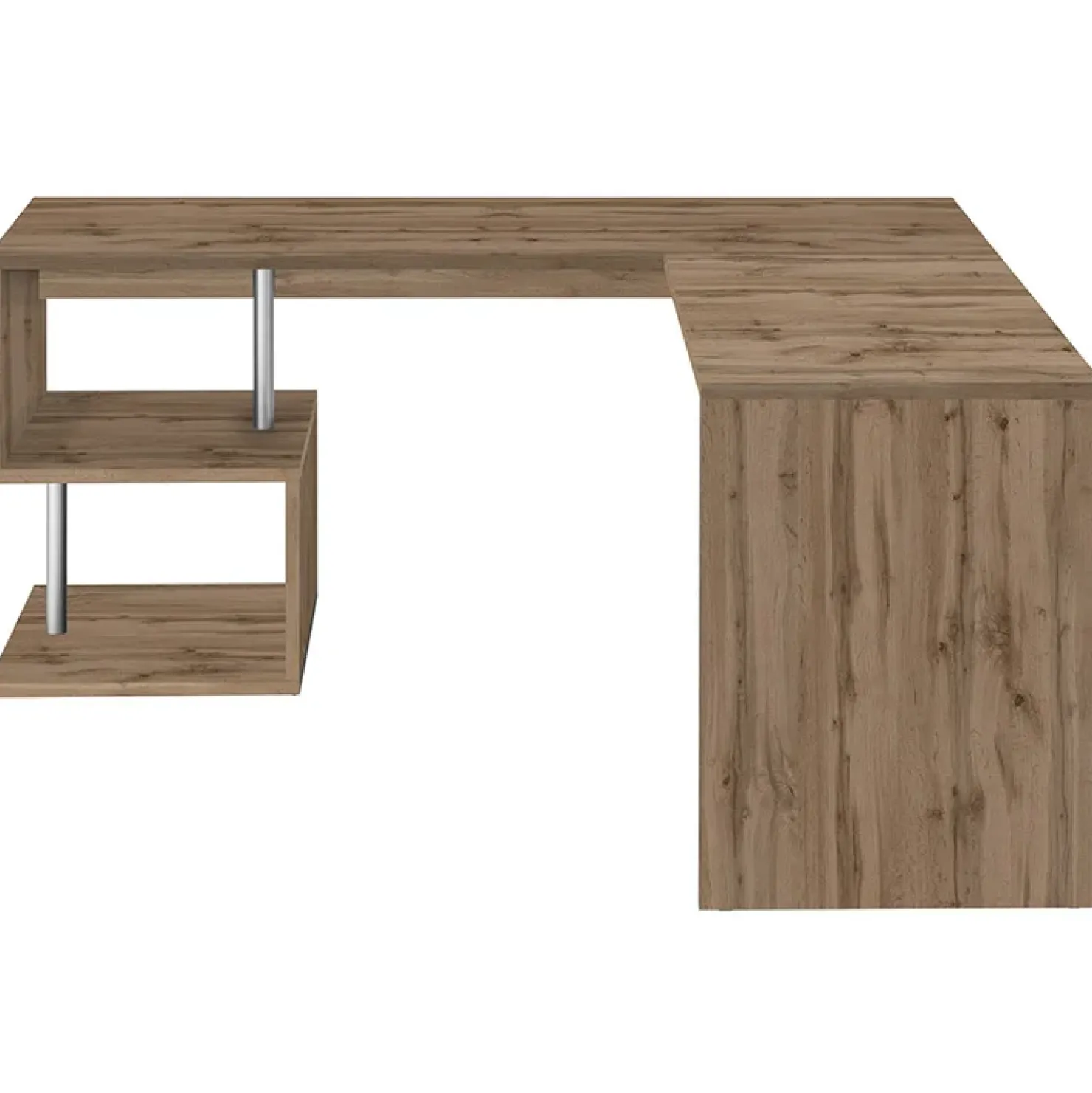 Garnero Arredamenti Scrivania angolare ufficio 180x78cm ErgoDesk Rovere New