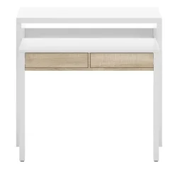 Garnero Arredamenti Scrivania 36/66cm ufficio moderna bianco opaco rovere Adam Gihome® Discount