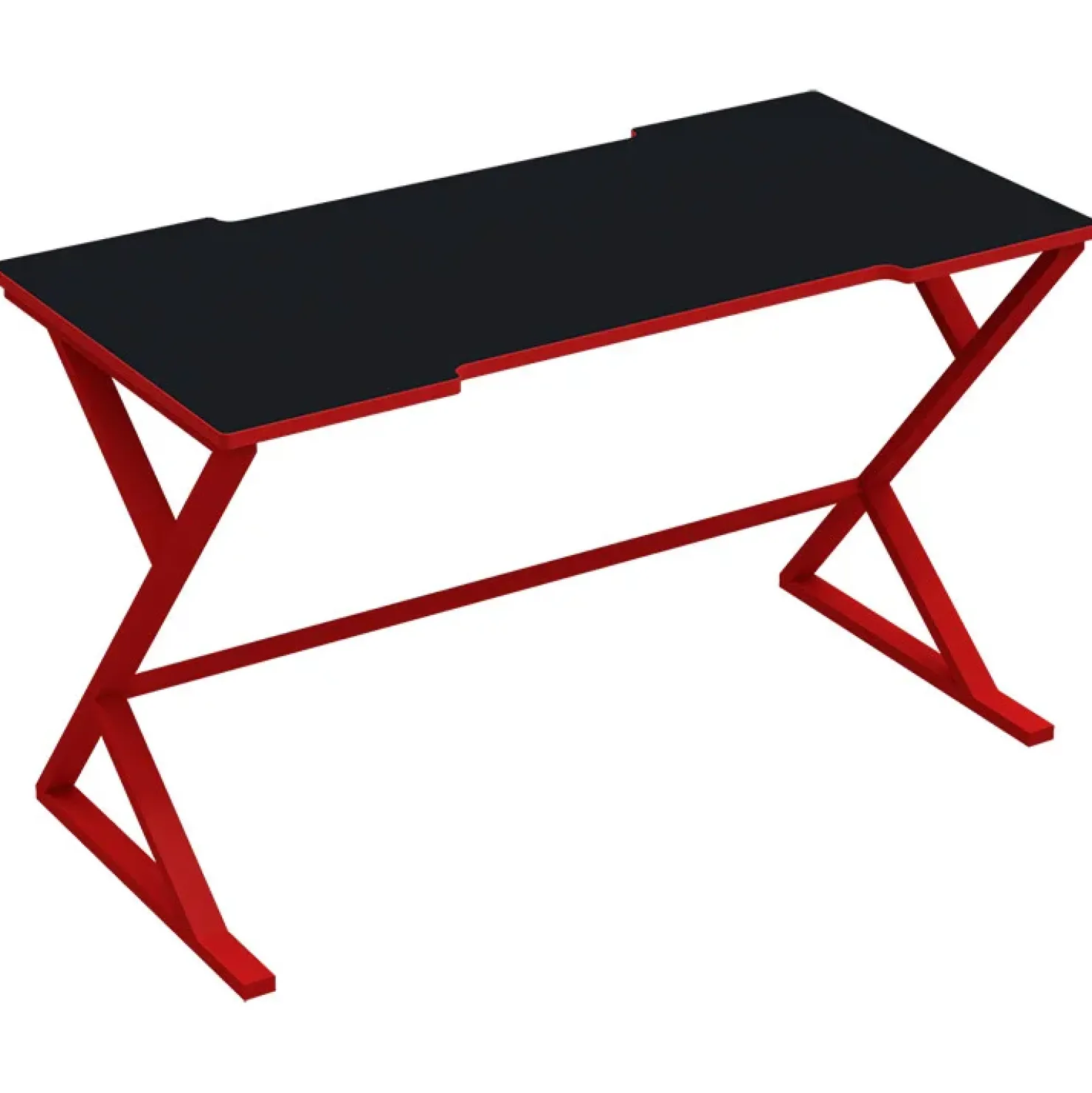 Garnero Arredamenti Scrivania gaming da gioco salvaspazio 119x72cm nero rossa Ernest