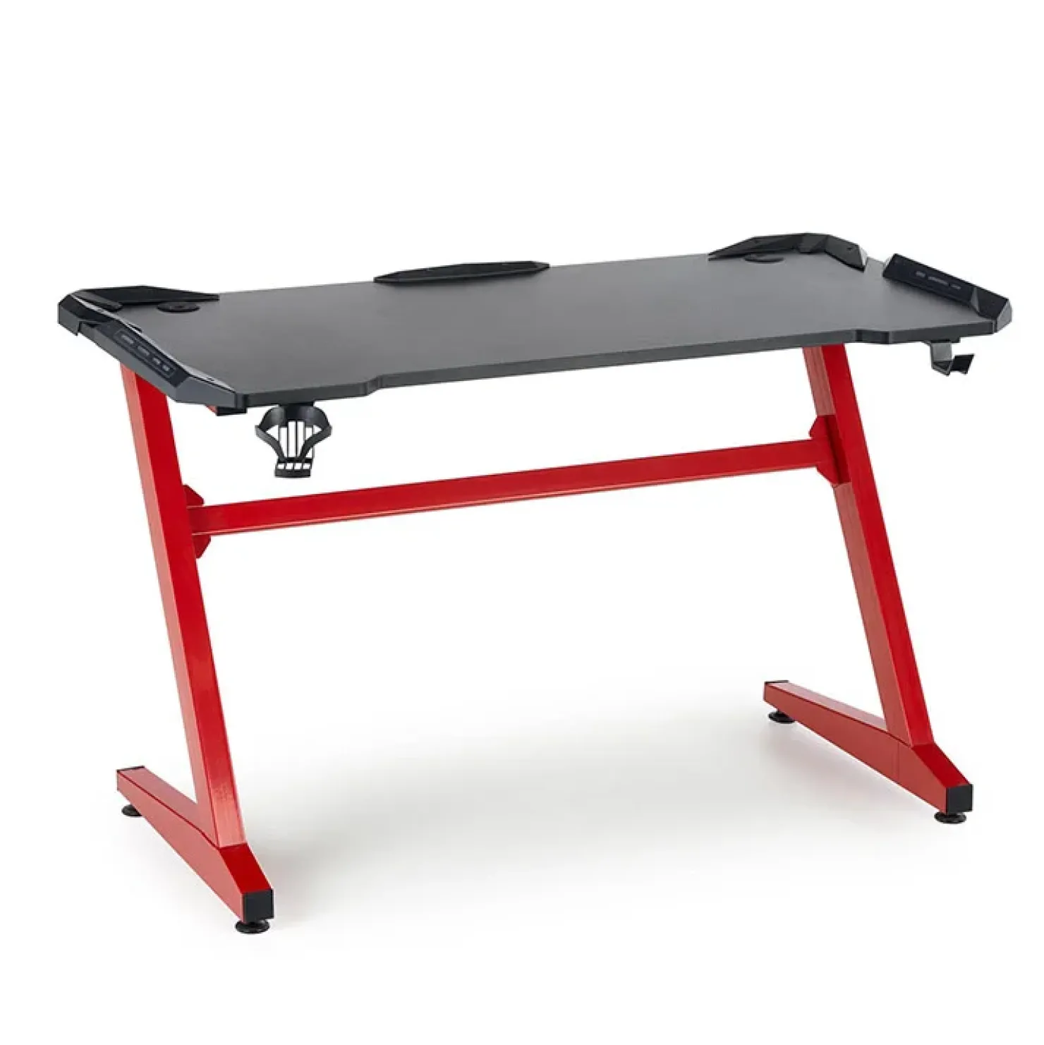 Garnero Arredamenti Scrivania gaming moderna 122x74cm nero rosso Geranio New