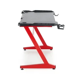Garnero Arredamenti Scrivania gaming moderna 122x74cm nero rosso Geranio New