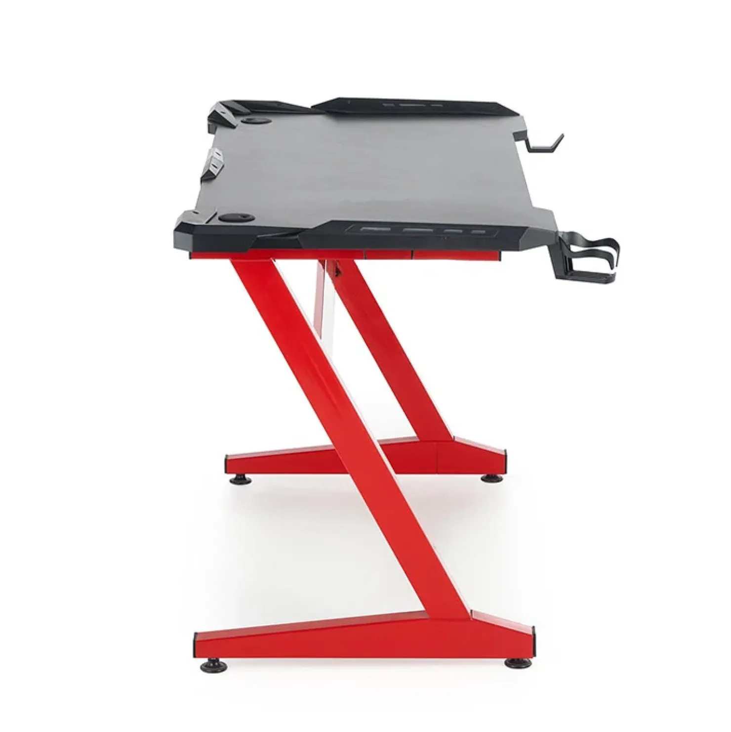 Garnero Arredamenti Scrivania gaming moderna 122x74cm nero rosso Geranio New