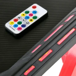 Garnero Arredamenti Scrivania gaming moderna 122x74cm nero rosso Geranio New