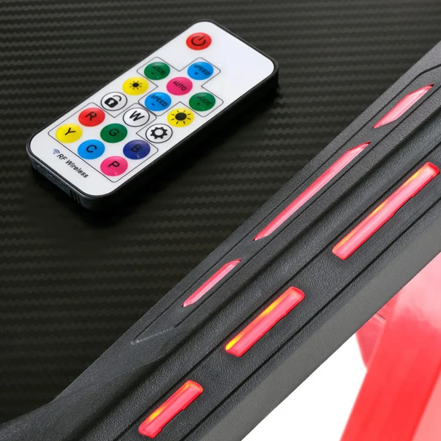 Garnero Arredamenti Scrivania gaming moderna 122x74cm nero rosso Geranio New