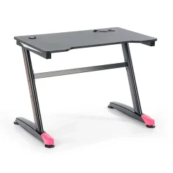 Garnero Arredamenti Scrivania gaming salvaspazio 100x60cm nero fucsia Agamennone Sale