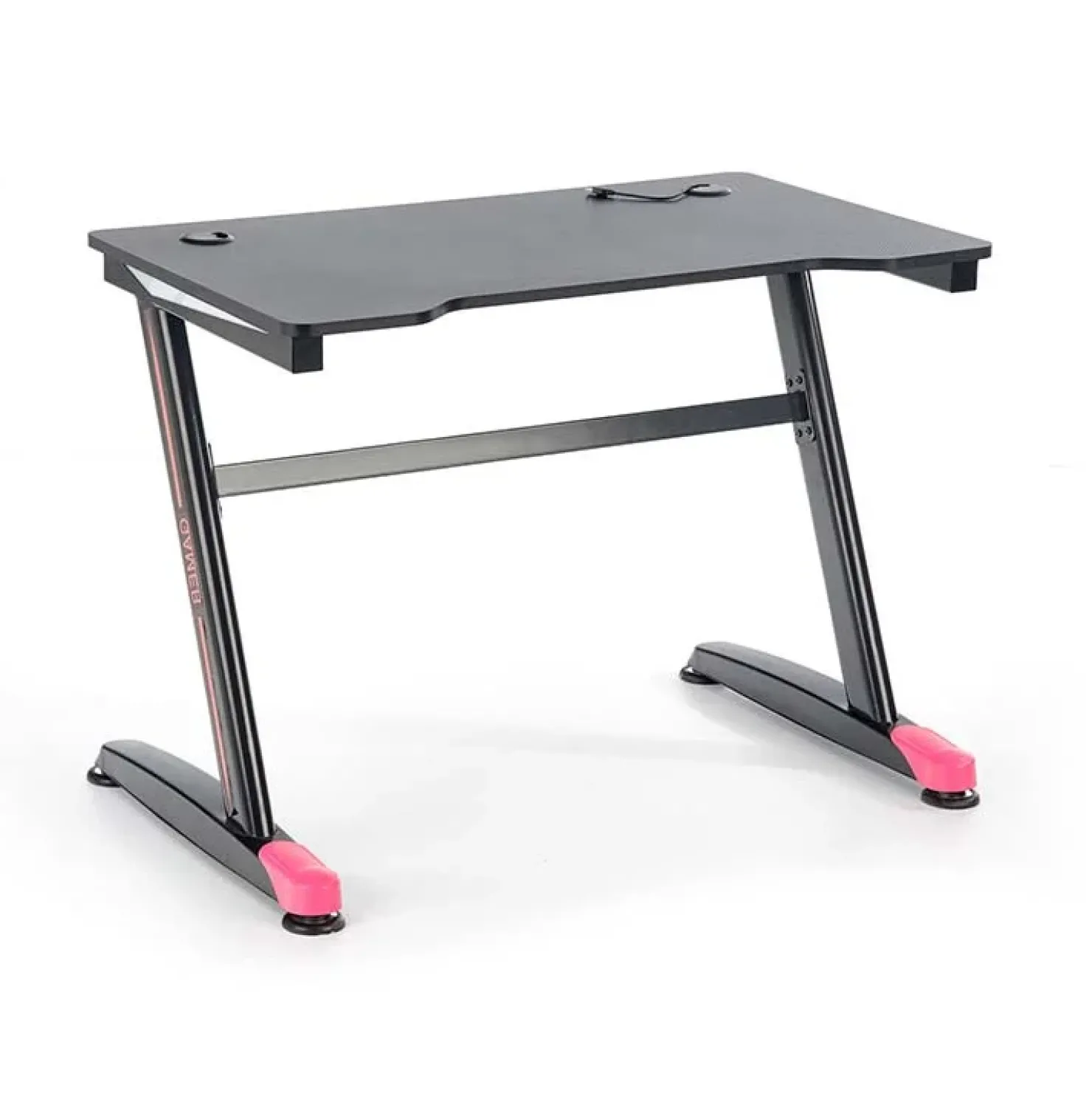 Garnero Arredamenti Scrivania gaming salvaspazio 100x60cm nero fucsia Agamennone Sale